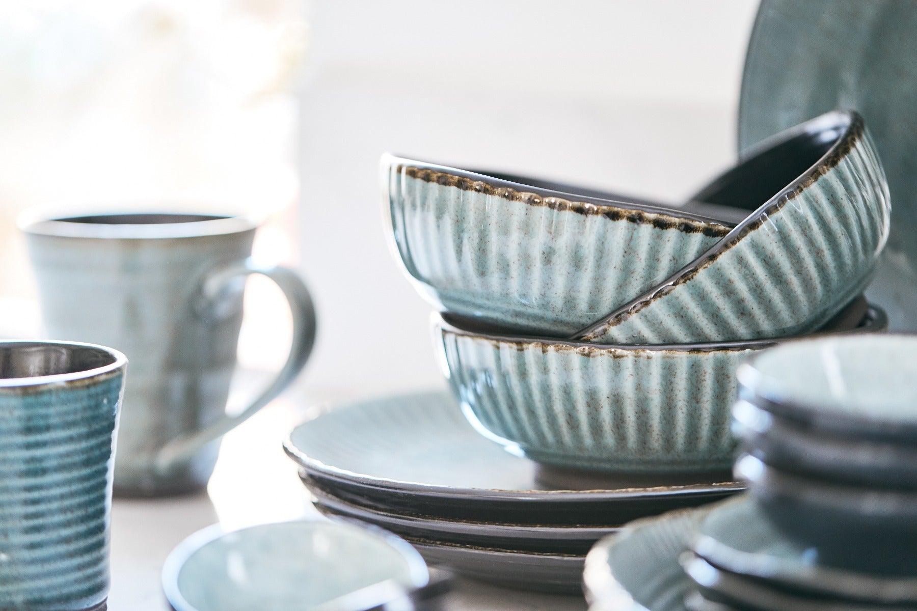 Bahne Interior Birch kop med hang, grå - H8 cm. - Bahne